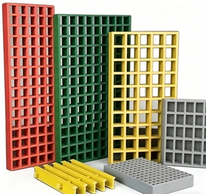Grille FRP polyvalente pour les infrastructures commerciales et civiles